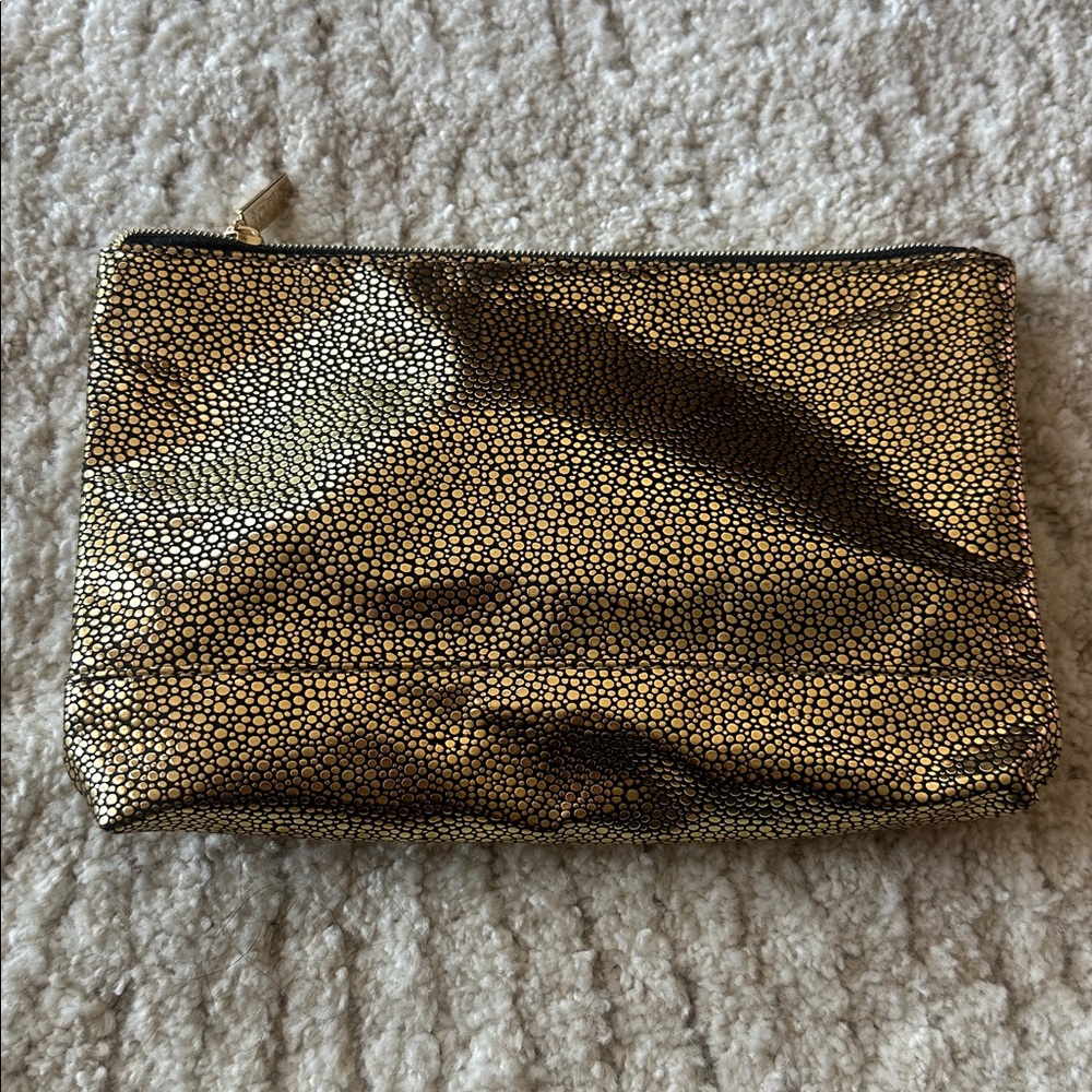 New tarte Gold and Black Cosmetic Pouch